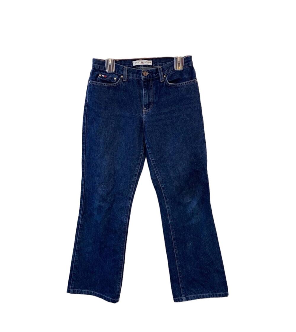 Tommy Hilfiger Vintage Flag Pocket‎ Boyfriend Boot Dark Denim Jeans